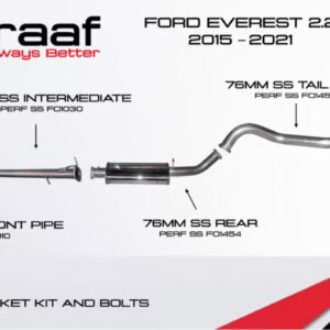 Ford Everest 2.2 TDCi DeGraaf BOBW Performance Exhaust