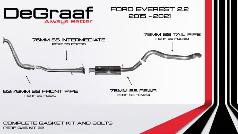 Ford Everest 2.2 TDCi DeGraaf BOBW Performance Exhaust