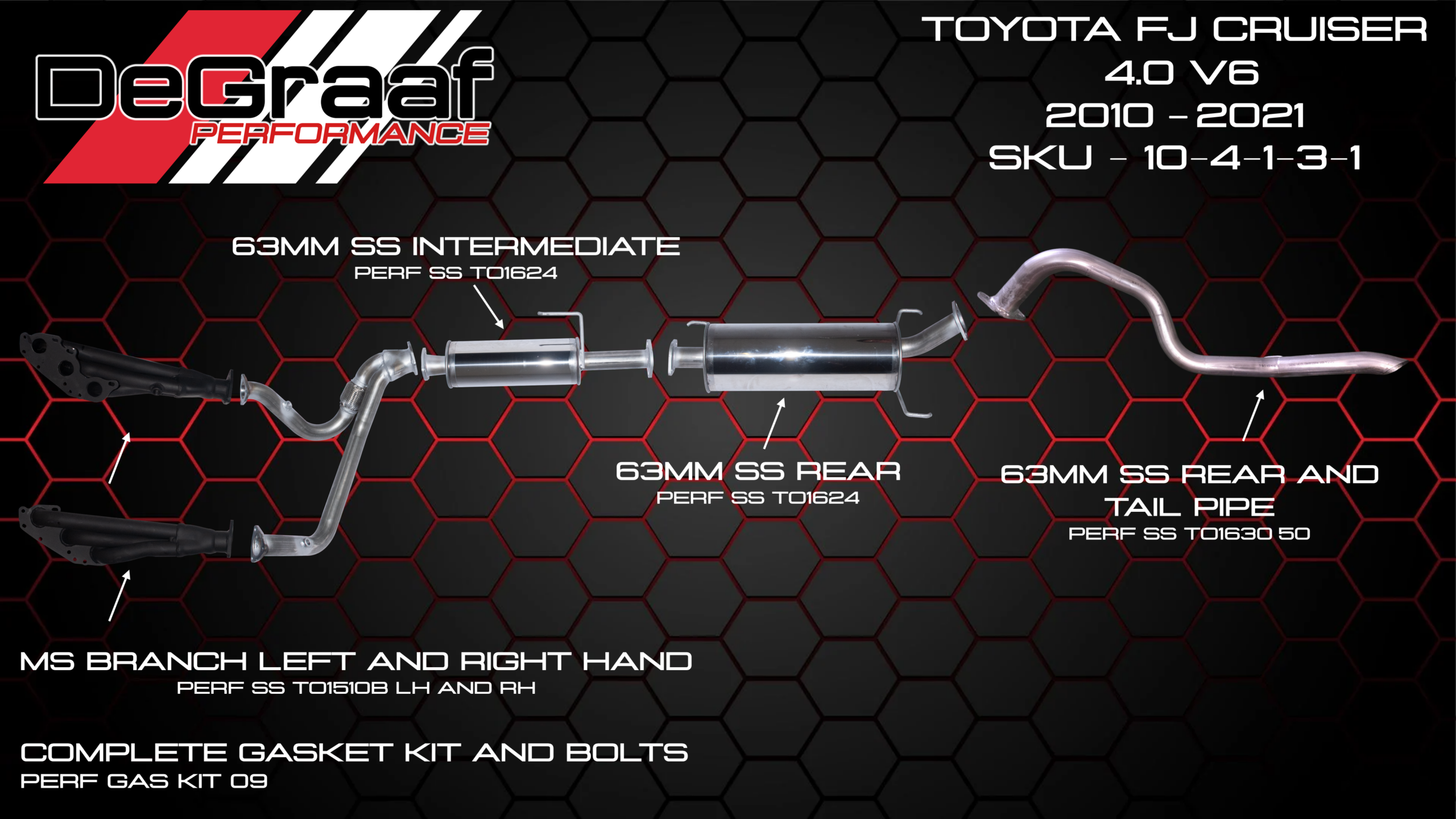 Toyota FJ Cruiser DeGraaf BOBW Performance Exhaust