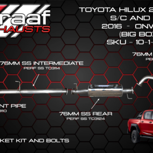 Toyota Hilux GD6 Revo DeGraaf BOBW Performance Exhaust